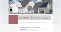 Desktop Screenshot of lehmann-real-estate.com