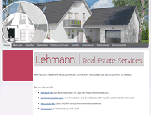 Tablet Screenshot of lehmann-real-estate.com
